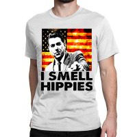 I Smell Hippies   Funny Ronald Reagan Conservative Classic T-shirt | Artistshot