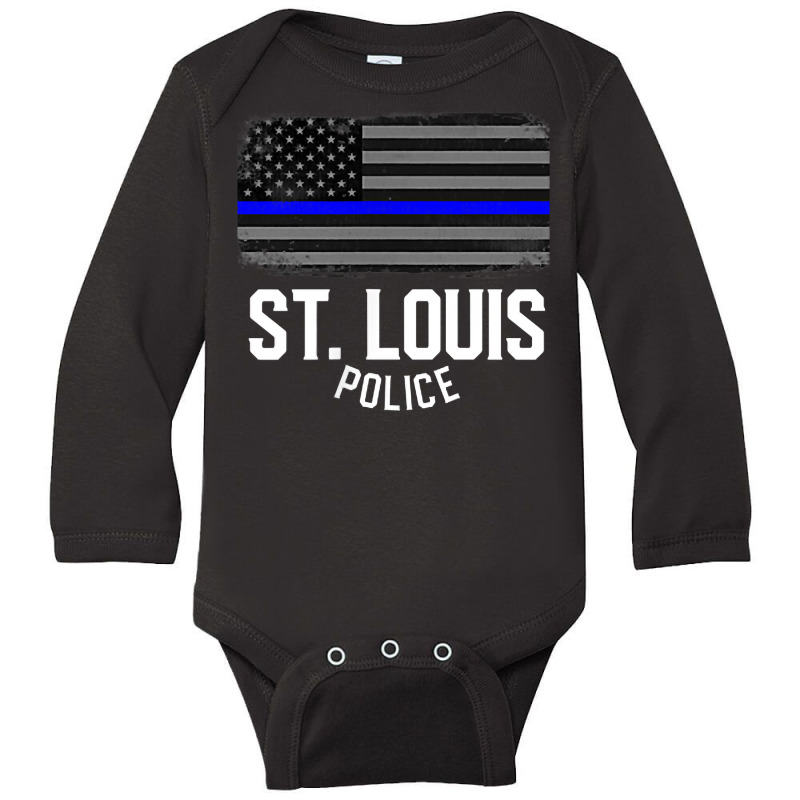 City Of St. Louis Police Officer Missouri Policeman T Shirt Long Sleeve Baby Bodysuit | Artistshot