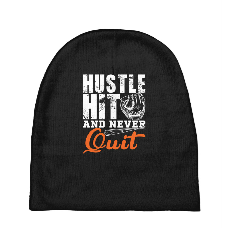 Hustle Hit And Never Quit Baby Beanies | Artistshot