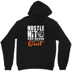 hustle hit and never quit Unisex Hoodie | Artistshot
