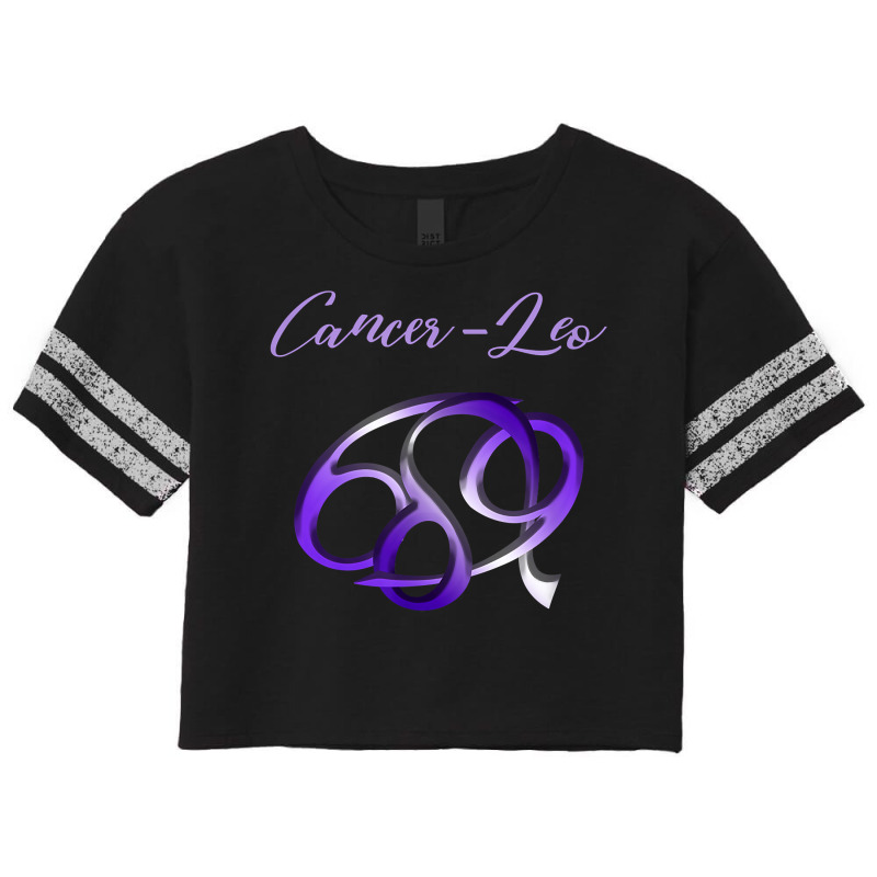 Custom Cancer Leo Cusp Zodiac Horoscope T Shirt Scorecard Crop Tee