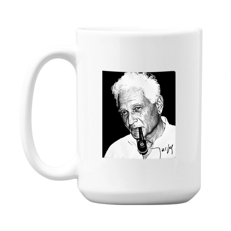 Jacques Derrida Philosopher Fan Art Design 15 Oz Coffee Mug | Artistshot