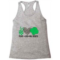 Peace Love Cookie Scout For Girls Bakery Cookie Season Racerback Tank | Artistshot