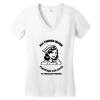 All Things Work Together For Good To Oncology Nurses Women's V-neck T-shirt | Artistshot