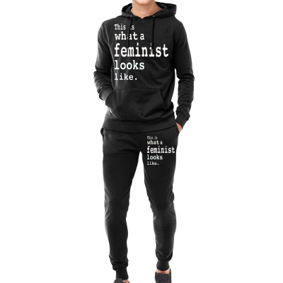 This Is What  A Feminist Look Like Hoodie & Jogger Set Designed By Frizidan