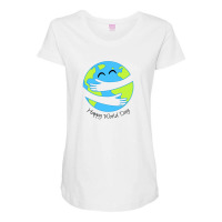 Happy World Day Maternity Scoop Neck T-shirt | Artistshot