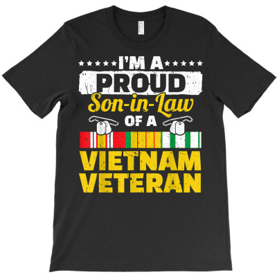 Vietnam Veteran Shirts Proud Son In Law Tees Men Boys Gifts T Shirt T-shirt Designed By Emlynnecon