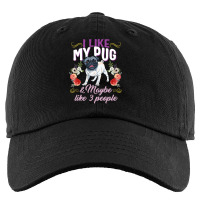 Pug Lover Dog I Like My Pug And Maybe Like 3 People Pug Mom Life Dog M Kids Cap | Artistshot