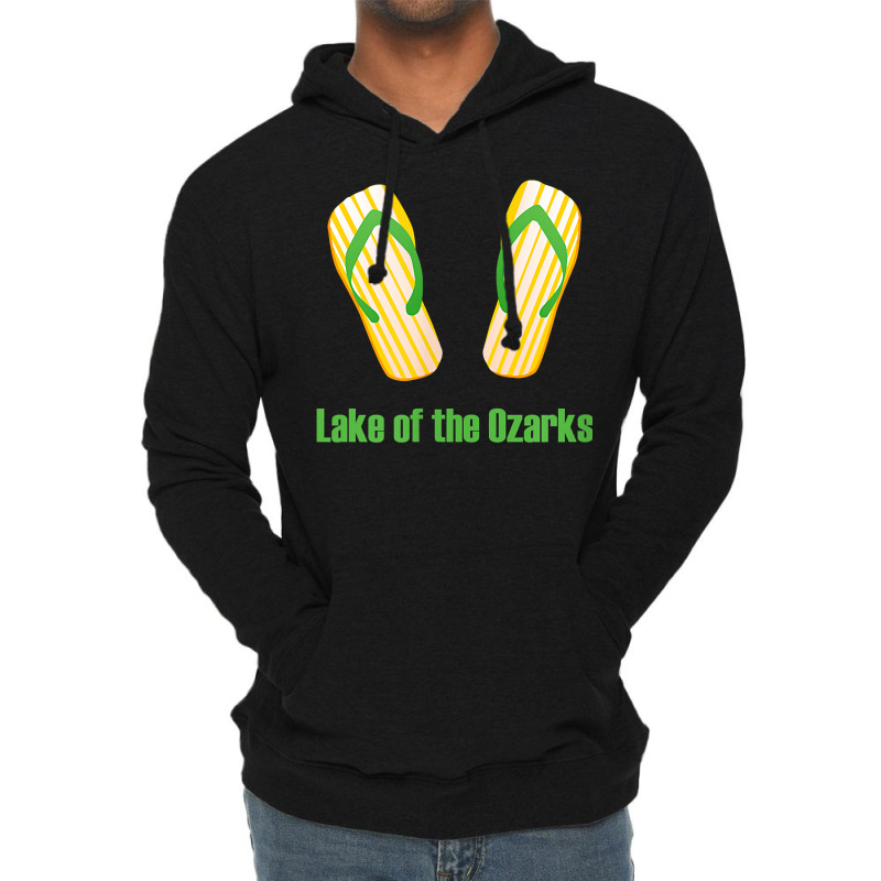 Lake Of The Ozarks Flip Flop   Missouri T Shirt Lightweight Hoodie | Artistshot