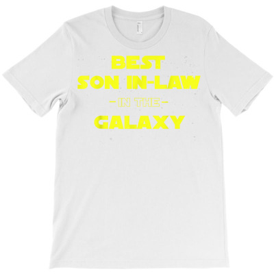 Mens Best Son In Law In The Galaxy T Shirt Funny Gift Tee T-shirt Designed By Emlynnecon