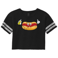 Hotdogs Mustard Sausage Lover Funny Hotdog Sandwich Grunge T Shirt Scorecard Crop Tee | Artistshot