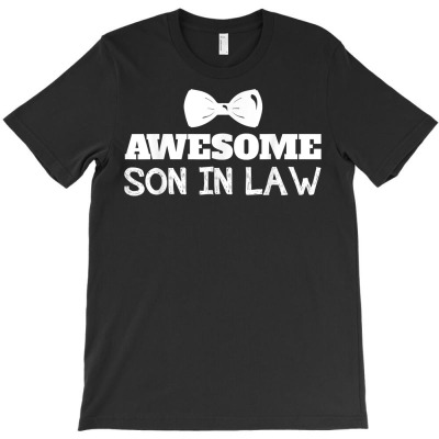 Mens Awesome Son In Law T Shirt Cute Custom Design T-shirt Designed By Emlynnecon