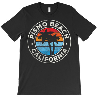 Pismo Beach California Ca Vintage Graphic Retro 70s T Shirt T-shirt Designed By Crichto