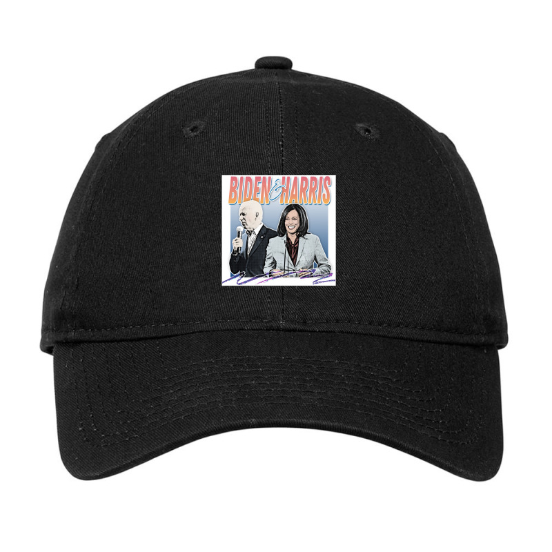 Joe Biden And Kamala Retro Style Fan Design Adjustable Cap | Artistshot