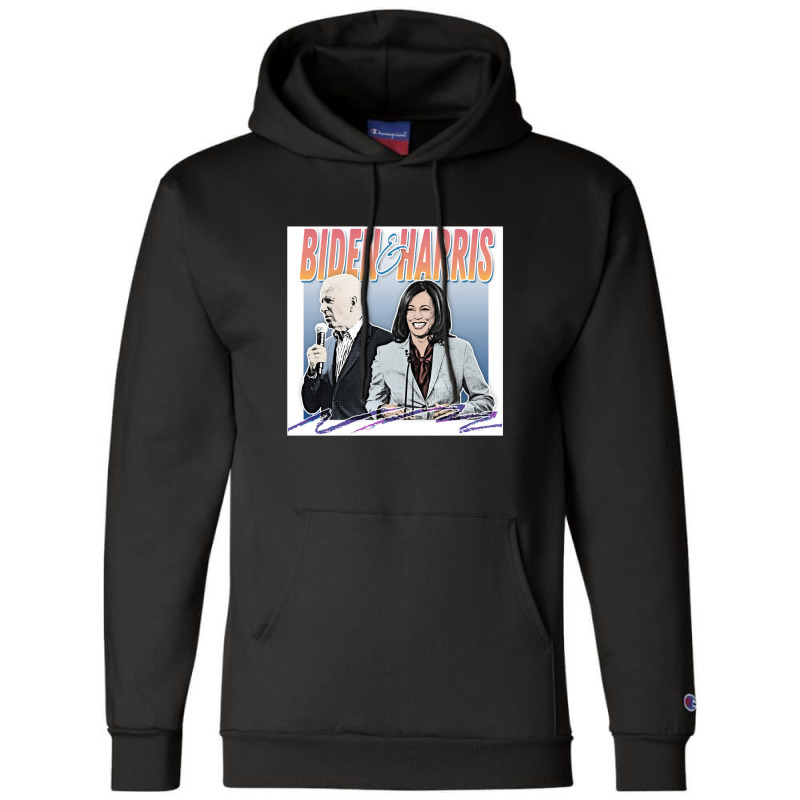 Joe Biden And Kamala Retro Style Fan Design Champion Hoodie | Artistshot