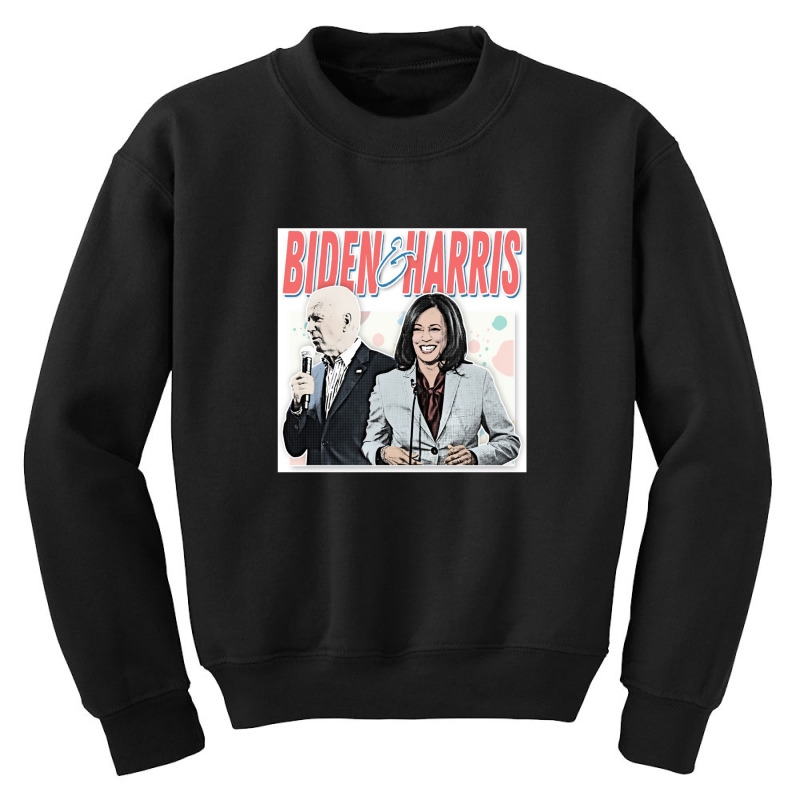 Joe Biden And Kamala Retro Style Fan Design Youth Sweatshirt | Artistshot