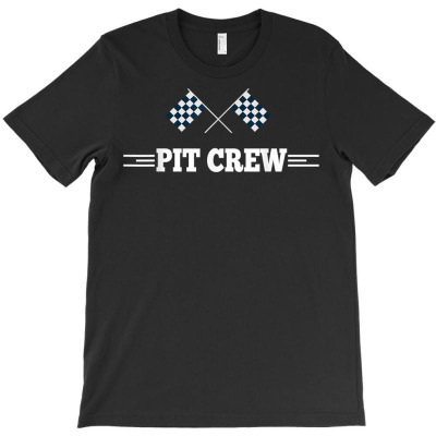 Pit Crew Race Car Checkered Flag Team Auto Racing Slot Cars T Shirt T-shirt Designed By Crichto