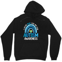 Rainbow I Wear Blue For My Son Autism Awareness Unisex Hoodie | Artistshot