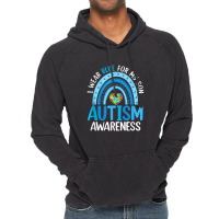 Rainbow I Wear Blue For My Son Autism Awareness Vintage Hoodie | Artistshot