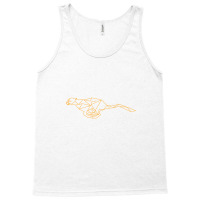 Jumping Cheetah Geometric Line Illustration Tank Top | Artistshot