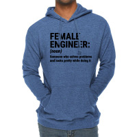 Female Engineer Lightweight Hoodie | Artistshot