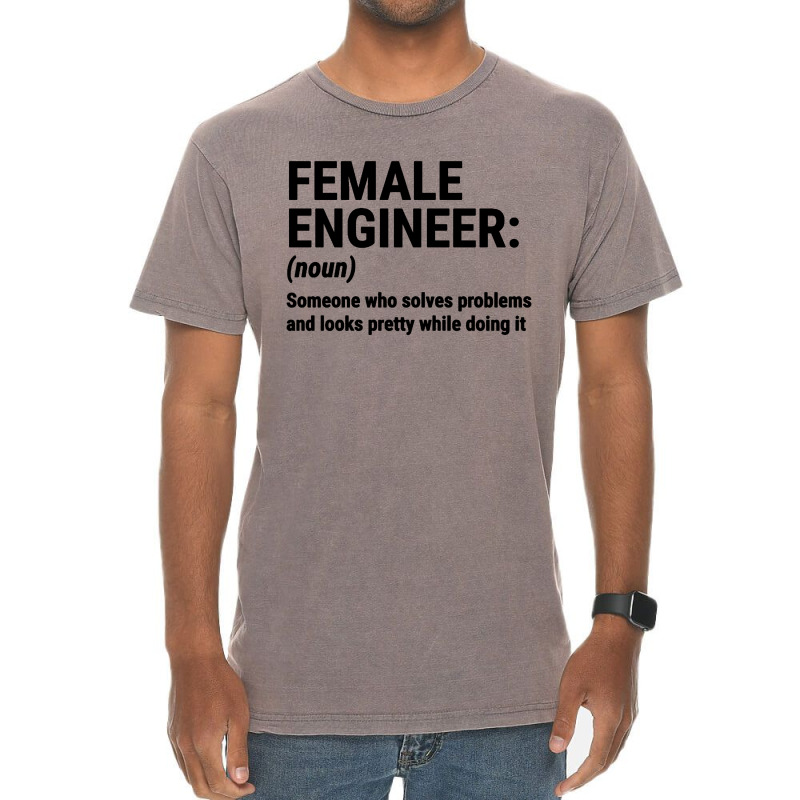 Female Engineer Vintage T-Shirt by LarizManiz | Artistshot