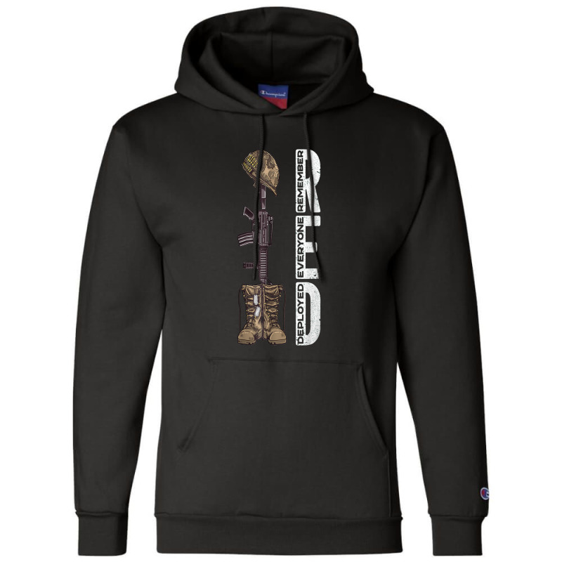 Red Friday Remember Everyone Deployed Us Flag Army Vintage Champion Hoodie | Artistshot