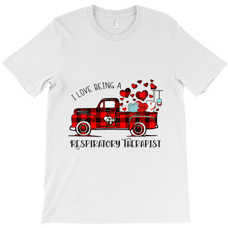 Respiratory Therapist Rt Valentines Buffalo Plaid Truck T-shirt | Artistshot