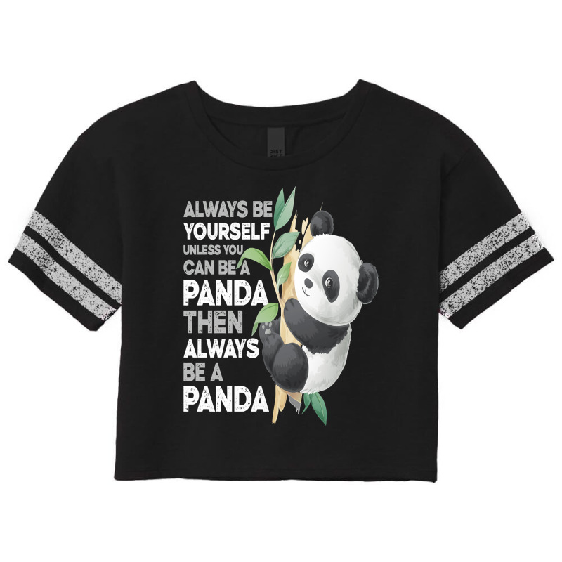 Bear Funny Panda Bear Lover Tee Panda Men Women 246 Polar Panda Scorecard Crop Tee by circularflap | Artistshot