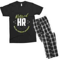 Retired Human Resources Funny Hr Retirement Gift Premium Men's T-shirt Pajama Set | Artistshot