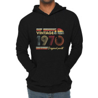 Retro Original Parts 50th Vintage 1970 Birthday Lightweight Hoodie | Artistshot