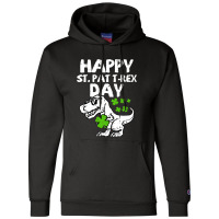 Kids Happy St Pat Trex Day Dino St Patricks Day Champion Hoodie | Artistshot