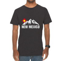 Retro Vintage Sunset Mountain New Mexico Vintage T-shirt | Artistshot