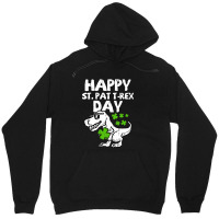 Kids Happy St Pat Trex Day Dino St Patricks Day Unisex Hoodie | Artistshot