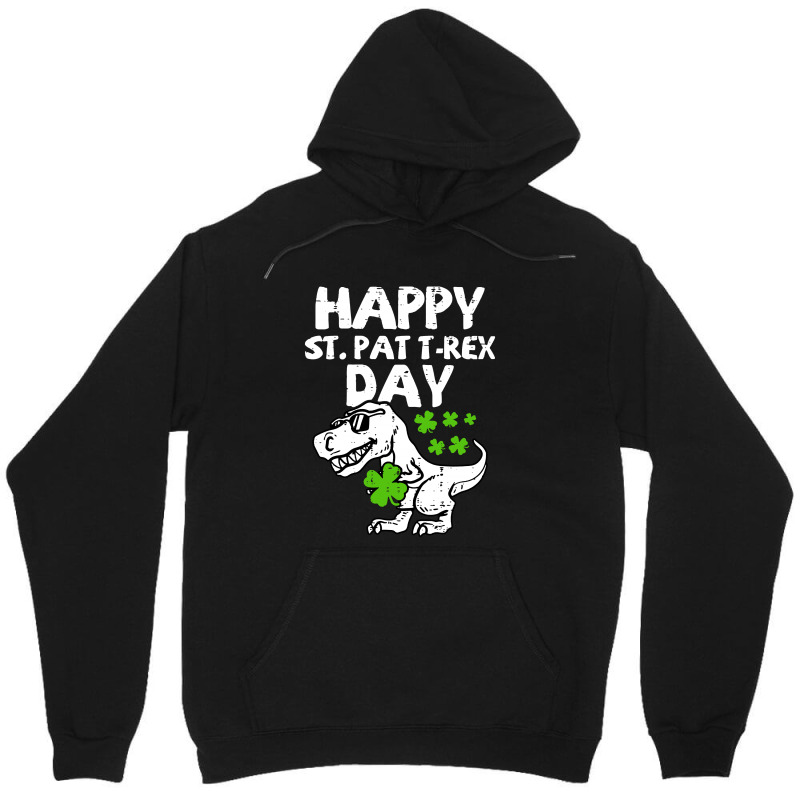 Kids Happy St Pat Trex Day Dino St Patricks Day Unisex Hoodie | Artistshot