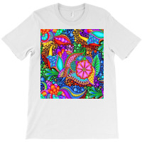 Aesthetic Abstrcat Flowers T-shirt | Artistshot