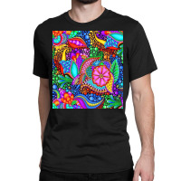 Aesthetic Abstrcat Flowers Classic T-shirt | Artistshot