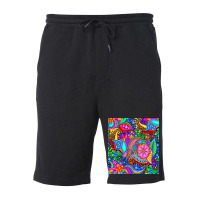 Aesthetic Abstrcat Flowers Fleece Short | Artistshot