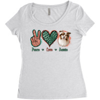 Peace Love Aussie Women's Triblend Scoop T-shirt | Artistshot