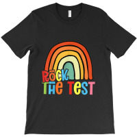 Rock The Test Teacher Test Day Testing Day Funny Teacher T-shirt | Artistshot