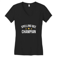 Spelling Bee Champion Women's V-neck T-shirt | Artistshot