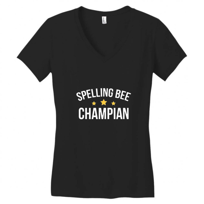 Spelling Bee Champion Women's V-Neck T-Shirt by buanans | Artistshot