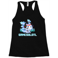 Axolotl Gaming Boy Gamesolotl Gamer Axolotl Playing Video Games 91 Racerback Tank | Artistshot