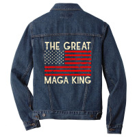 #maga King The Great King Ultra Men Denim Jacket | Artistshot