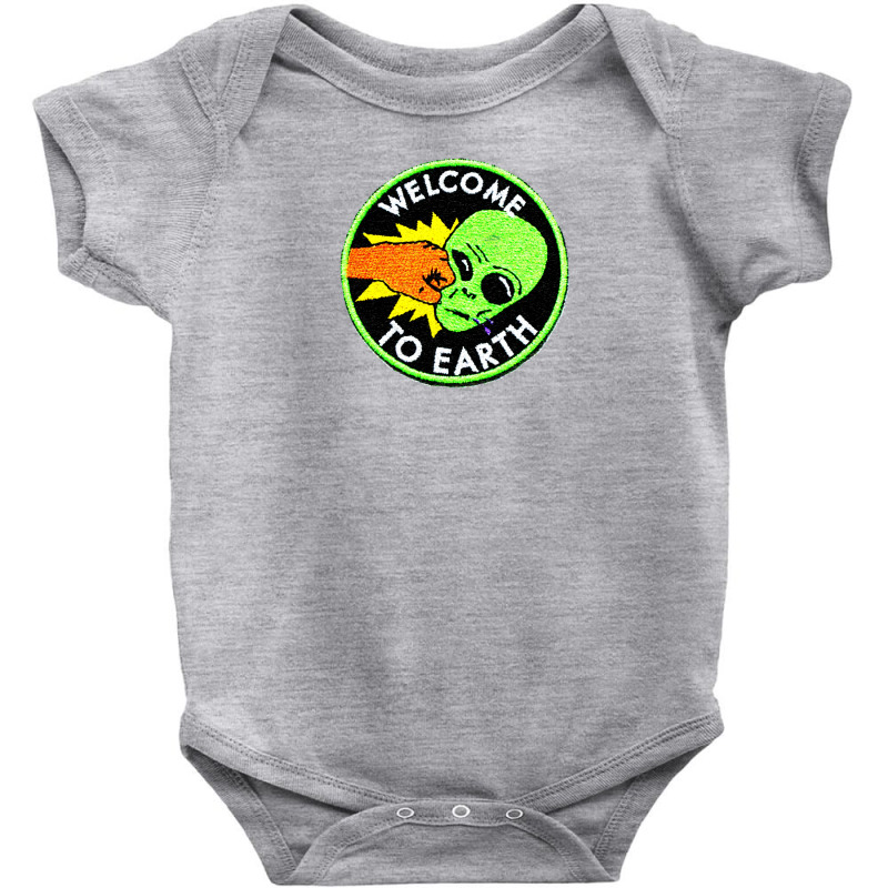 Welcome To Earth Baby Bodysuit by zig street | Artistshot