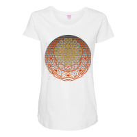 Stargazer Astrology Boho Mandala Artsy Luna Crescent Moon T Shirt Maternity Scoop Neck T-shirt | Artistshot