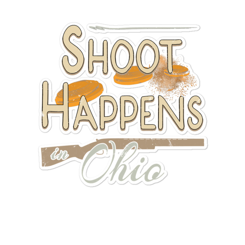 Clay Target Shooting Ohio Shirt Long Sleeve Skeet Trap Sticker | Artistshot