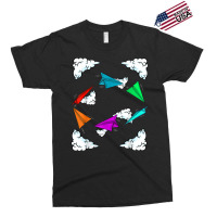 Cool Kids Colorful Paper Plane  Funny Origami Airplane Gift T Shirt Exclusive T-shirt | Artistshot