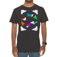 Cool Kids Colorful Paper Plane  Funny Origami Airplane Gift T Shirt Vintage T-shirt | Artistshot