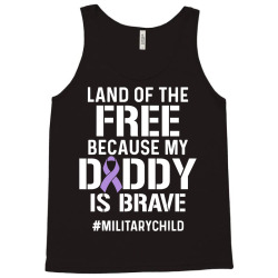 military child month purple up free brave dad pride t shirt Tank Top | Artistshot